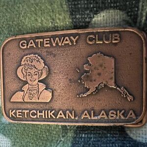 Ketchikan Alaska Gateway Club Belt Buckle
